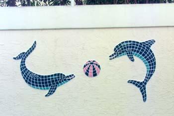 Dolphin Wall Art – Ceramic Mosaic Art