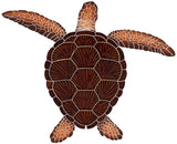Loggerhead Turtle Swimming Pool Mosaic Brown Large