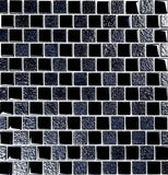 Barstool Top and Field Tile Glass Swimming Pool Mosaic - Black