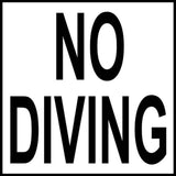 No Diving