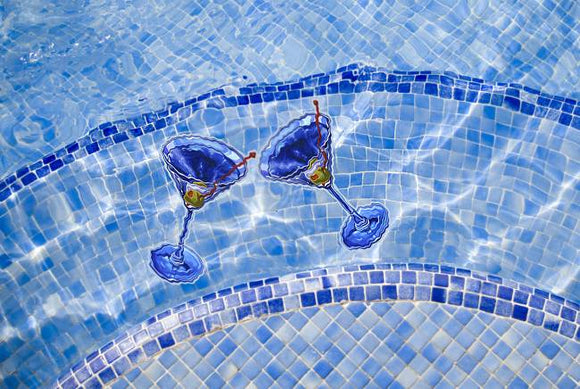Swimming Pool Mosaics Martini