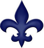 Step Marker Swimming Pool Mosaic Fleur de Lis Royal Blue