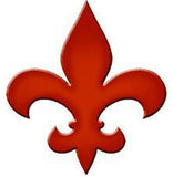 Step Marker Swimming Pool Mosaic Fleur de Lis Sunset