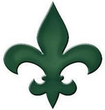 Step Marker Swimming Pool Mosaic Fleur de Lis Teal