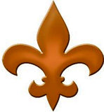 Step Marker Swimming Pool Mosaic Fleur de Lis Tan