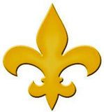 Step Marker Swimming Pool Mosaic Fleur de Lis Yellow