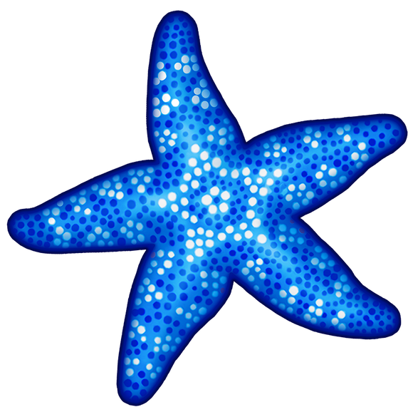 Blue Starfish Swimming Pool Mosaic - 6