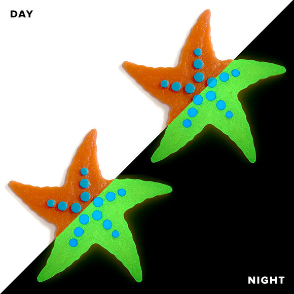 Bubbly Starfish Glow in the Dark Swimming Pool Mosaic - 2 Pack