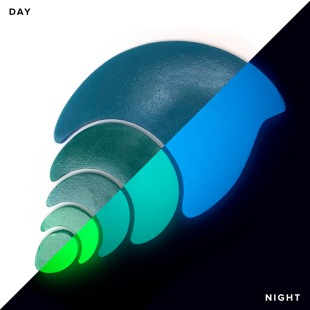 Nutmeg Shell Glow in the Dark Swimming Pool Mosaic Two Sizes