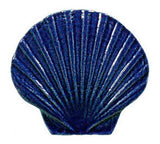 Blue Seashell Swimming Pool Mosaic