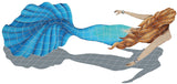 Swimming Mermaid Shadow Swimming Pool Mosaic