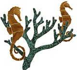 Seahorse Group Swimming Pool Mosaic