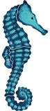 Seahorse Swimming Pool Mosaic - 6" x 3"- Two Colors