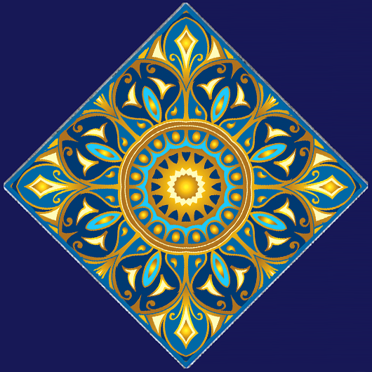Joyful Soul Waterline Tile Mandala
