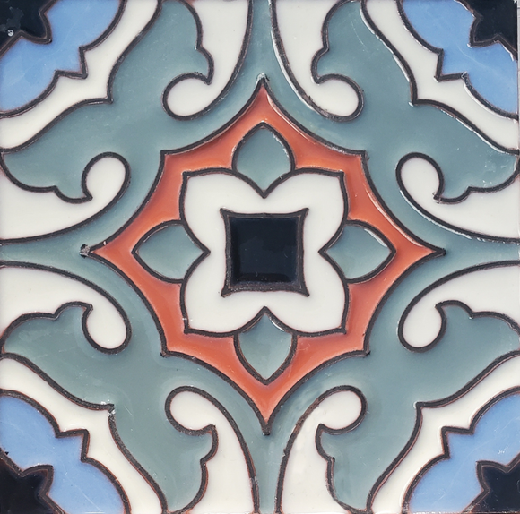 Cairo Blue Designer Waterline Tile