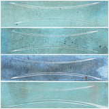 Verdigris Relief Waterline Tile 3" x 12"