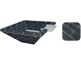 Glass Tiled Water Feature Bowls - Moonscape - Black