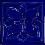 Floret Deco Waterline Tile Royal Blue
