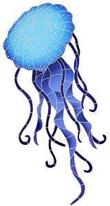 Jellyfish Swimming Pool Mosaic