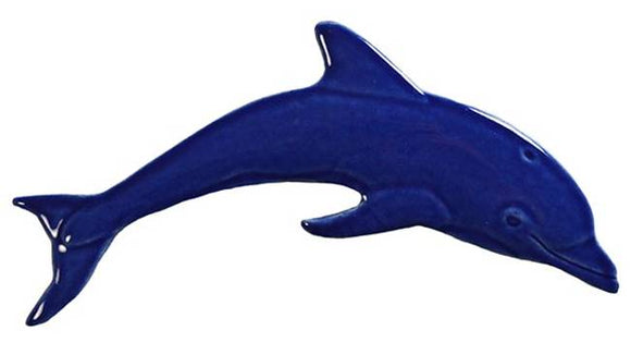 Mini Dolphin Swimming Pool Mosaic Dark Blue