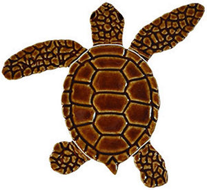 Loggerhead Turtle Swimming Pool Mosaic