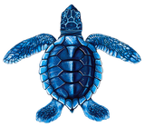 Turtle Swimming Pool Mosaic Baby Blue C