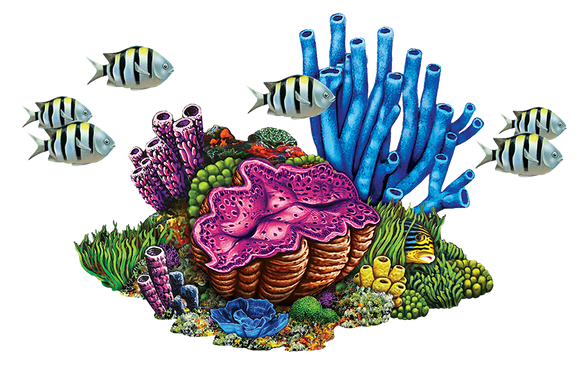 Tube Coral Reef Swimming Pool Mosaic