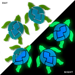 Turtle Glow in the Dark Swimming Pool Mosaic - 6" - 5 Pack