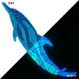 Dancing Dolphin Glow in the Dark Swimming Pool Mosaic Left