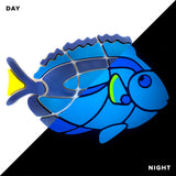 Blue Tang Glow in the Dark Swimming Pool Mosaic Right