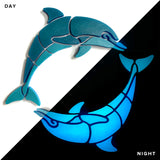 Happy Circle Dolphins Glow in the Dark Swimming Pool Mosaic Right