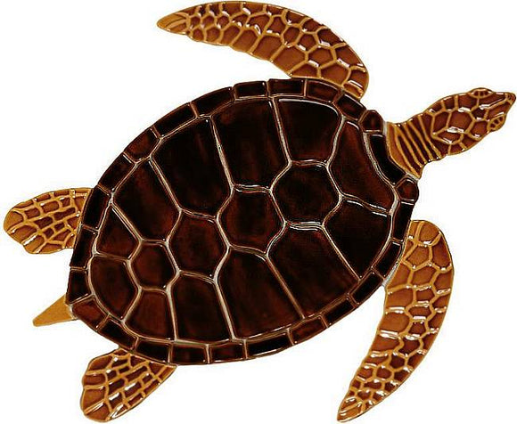 Sea Turtle Swimming Pool Mosaic