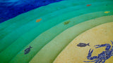Blue Crab Swimming Pool Mosaic on Pool Step