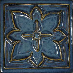 Floret Deco Waterline Tile Arctic Blue