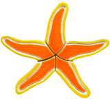 Orange Starfish Swimming Pool Mosaic  